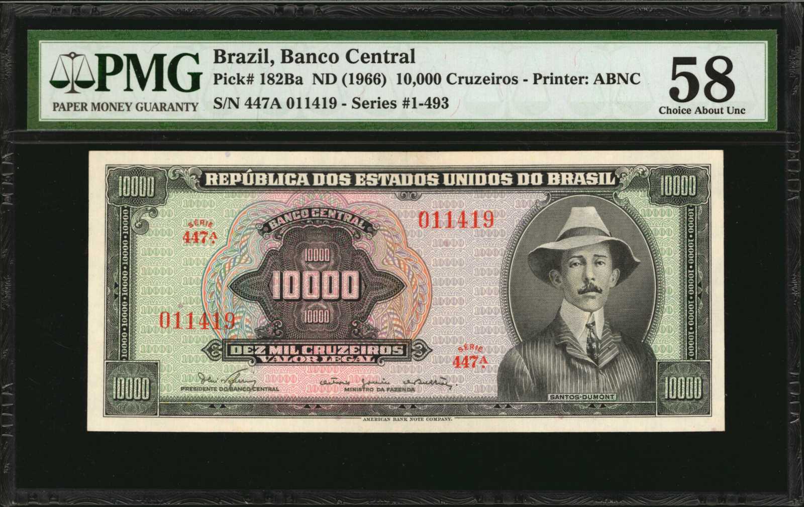 image for: Brazil  10,000 cruzeiros (B802a)