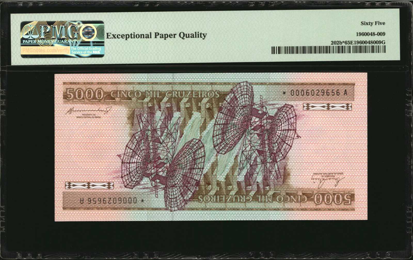 image for: Brazil  5,000 cruzeiros (B824a)