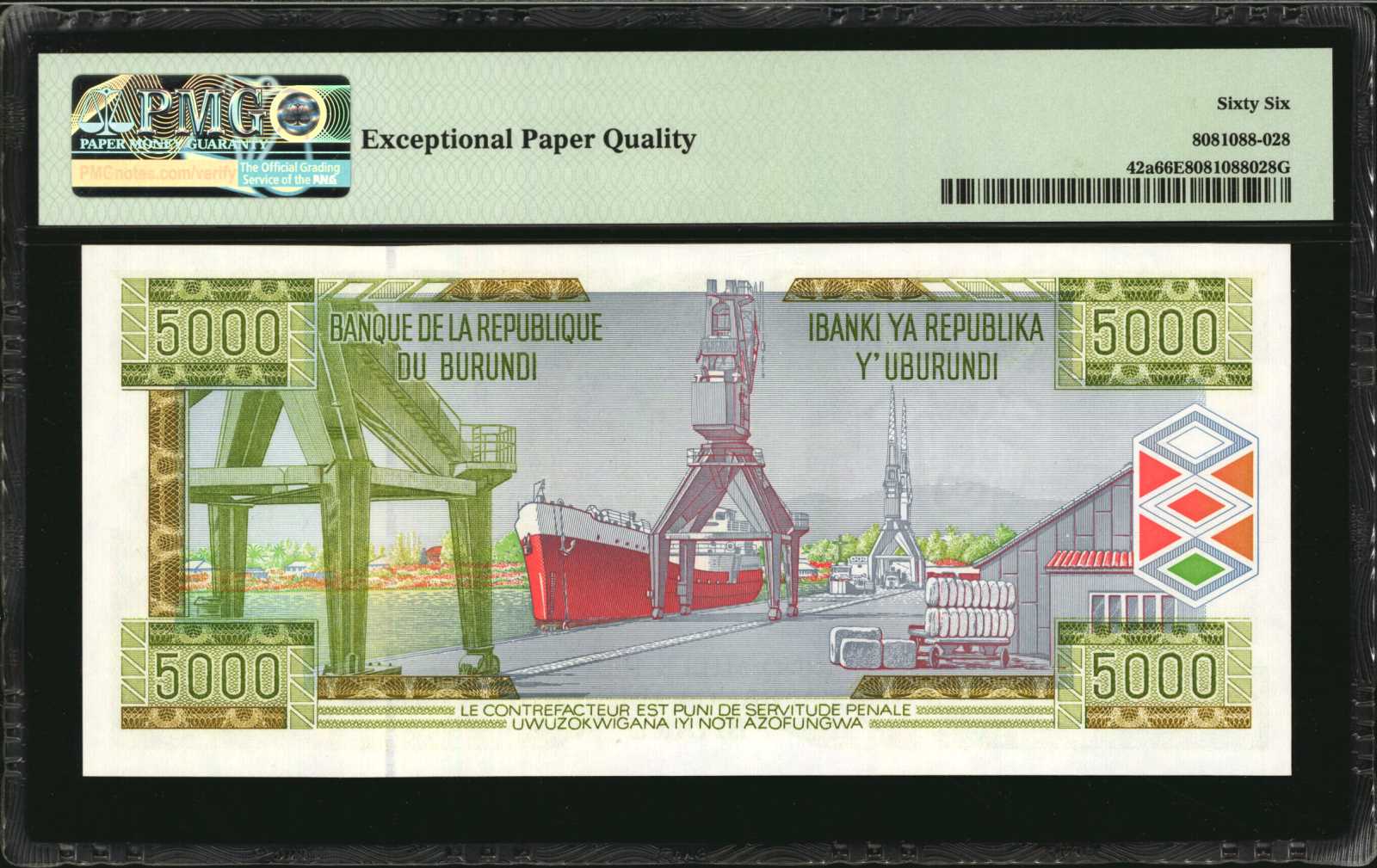 image for: Burundi  10 francs (B214a)