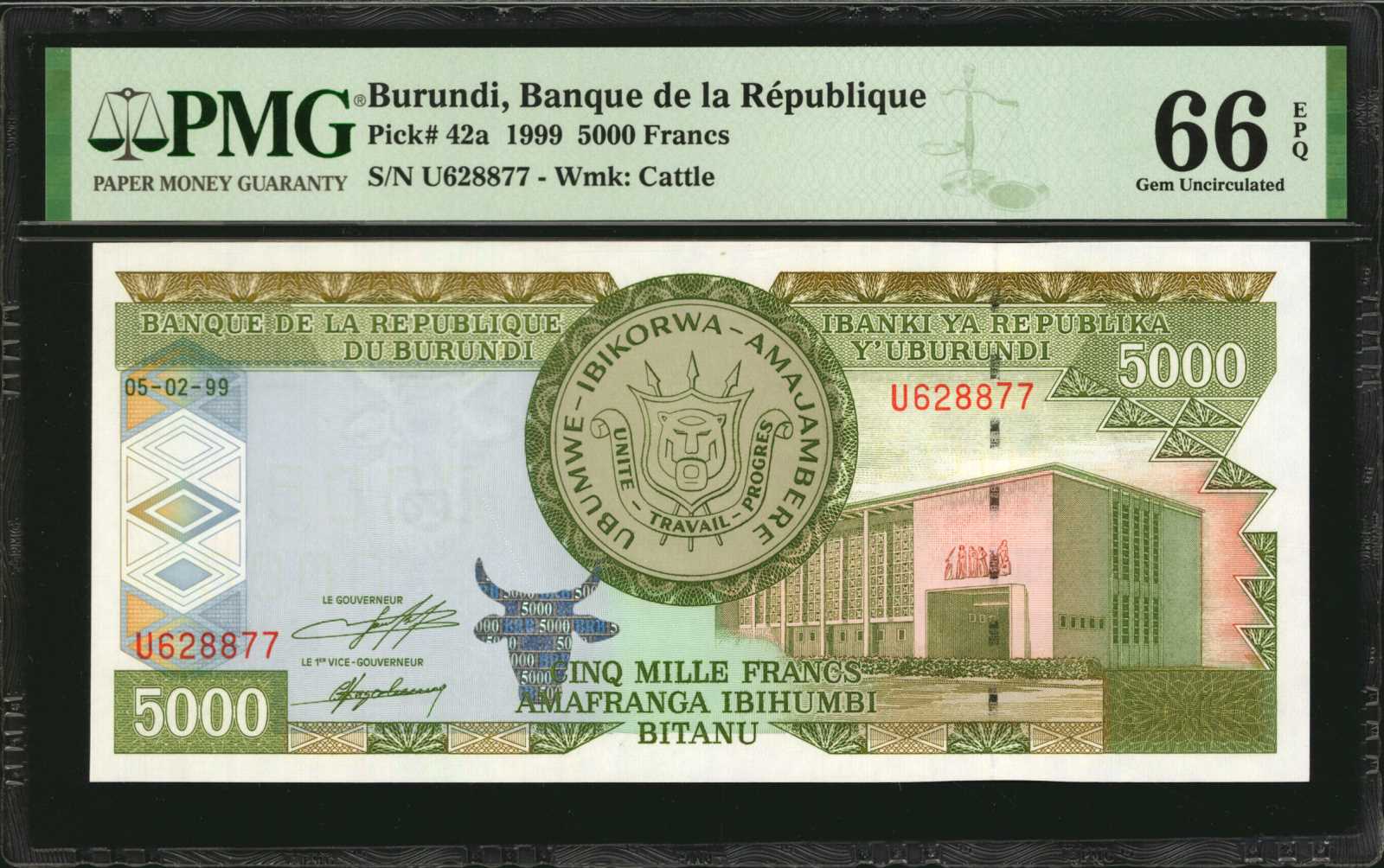 image for: Burundi  10 francs (B214lz)
