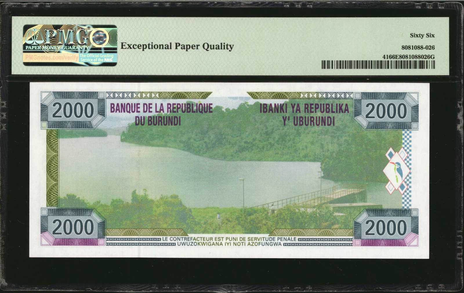 image for: Burundi  10 francs (B214bs)