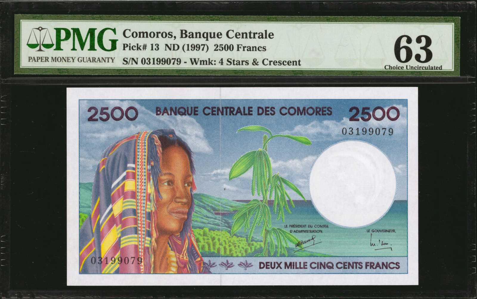 image for: Comoros  2,500 francs (B304a)