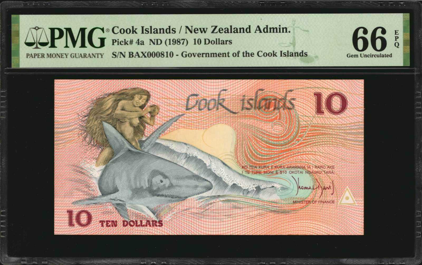 image for: Cook Islands  10 dollars (B104a)