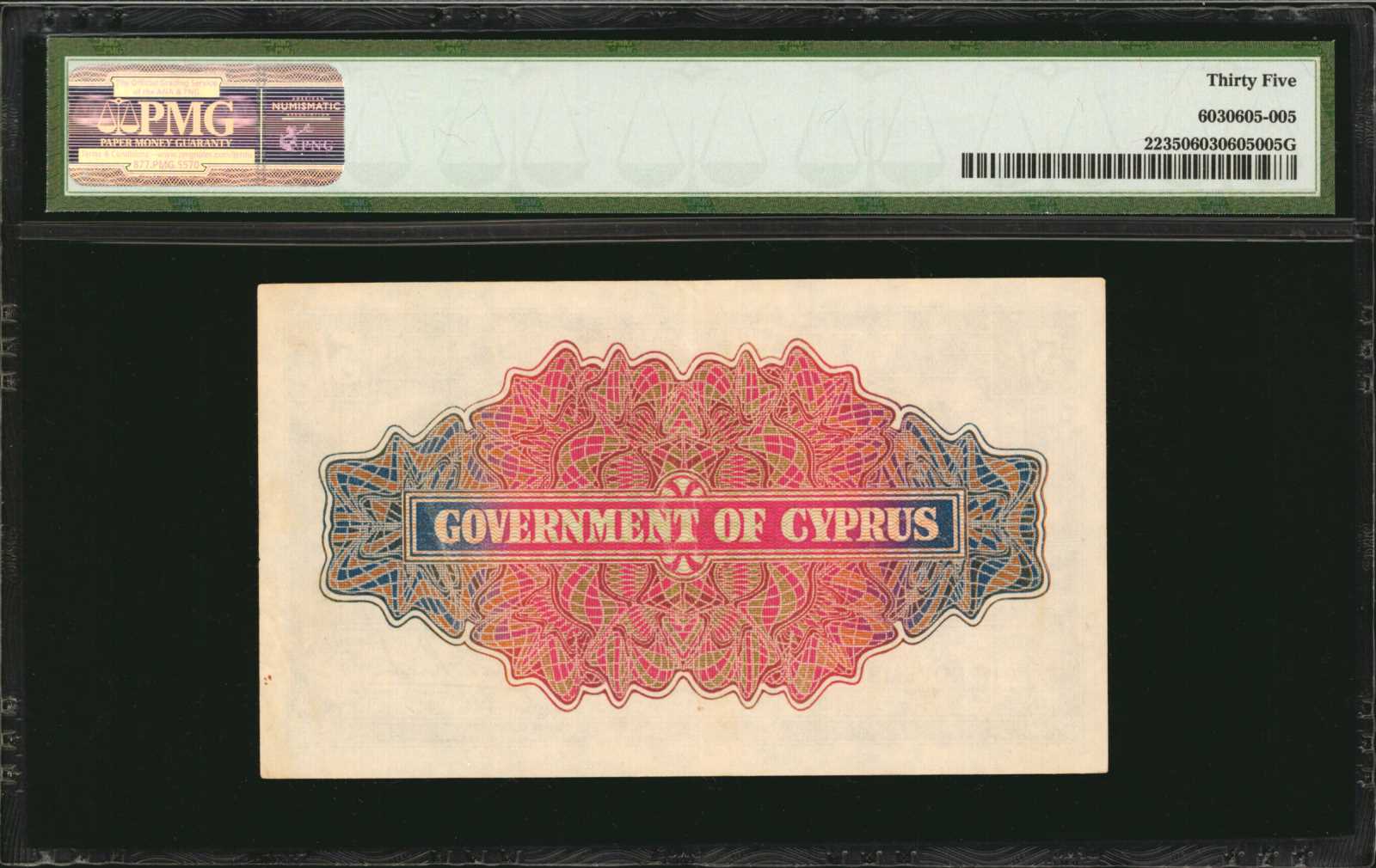image for: Cyprus  5 shillings (B122ds)