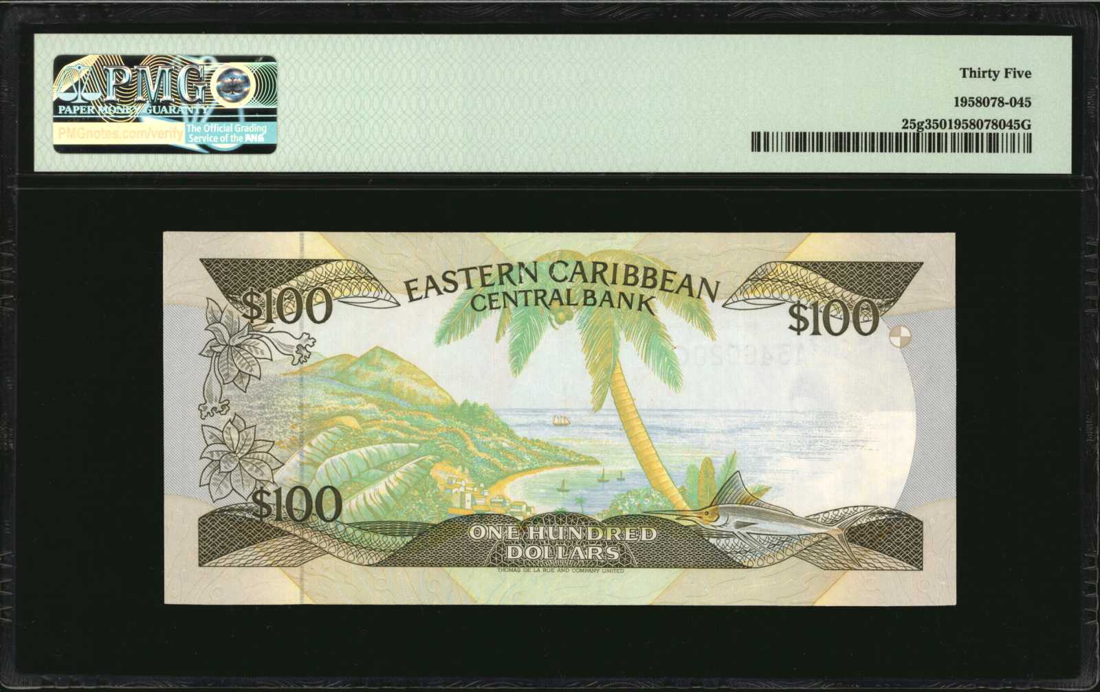 image for: East Caribbean States  100 dollars (B209v1)