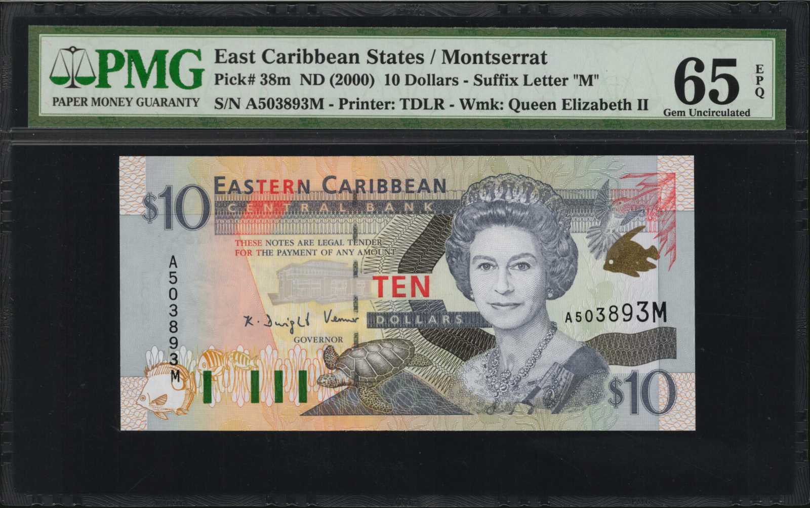 image for: East Caribbean States  10 dollars (B222a)