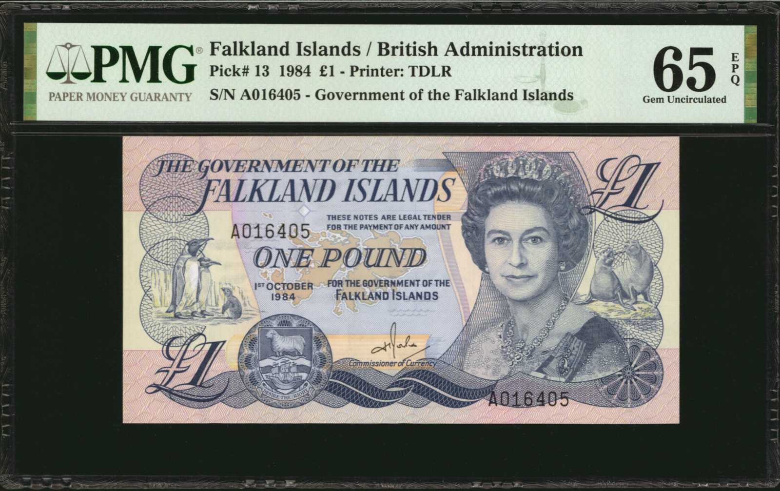 image for: Falkland Islands  1 pound (B218a)