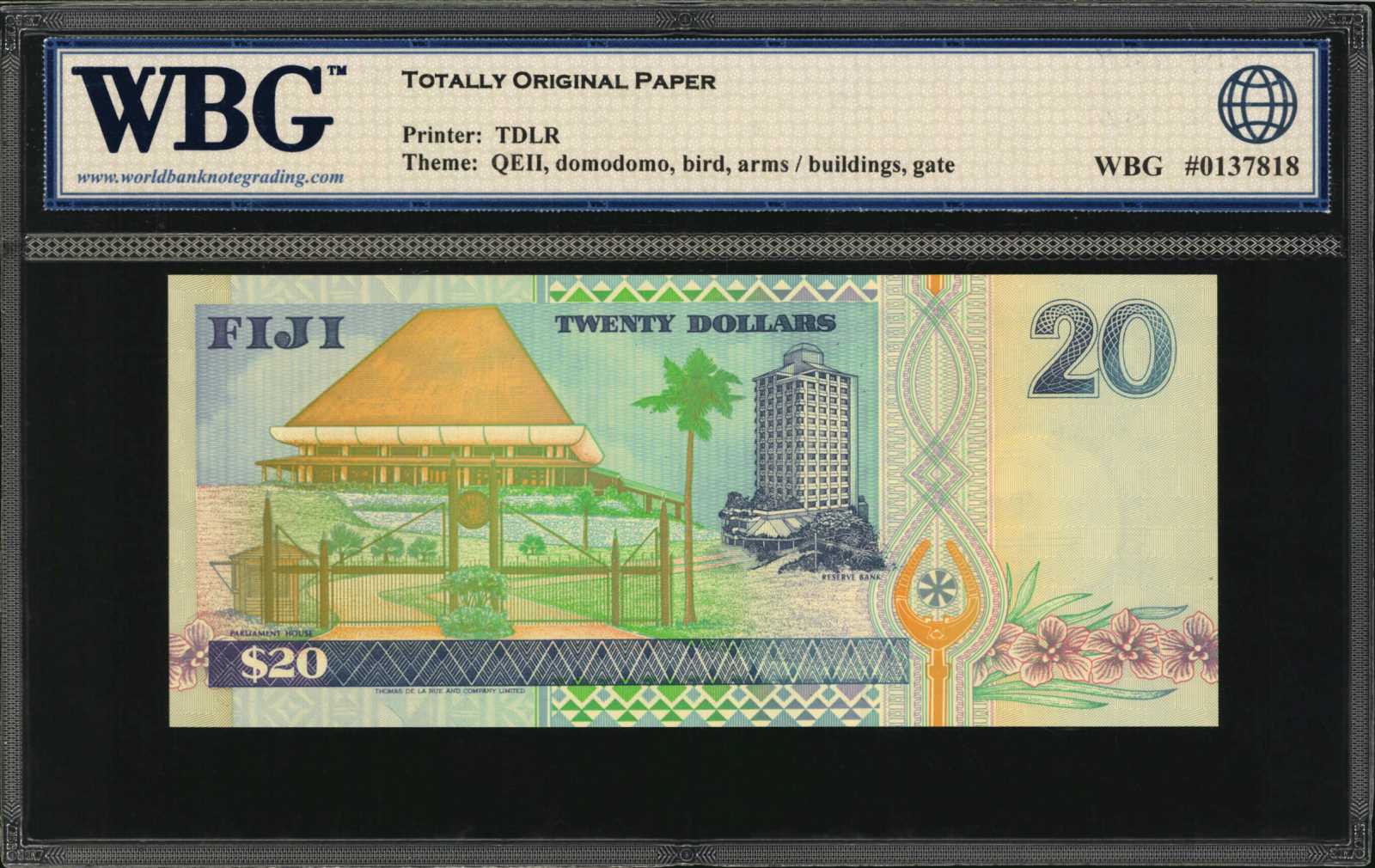 image for: Fiji  20 dollars (B512az)