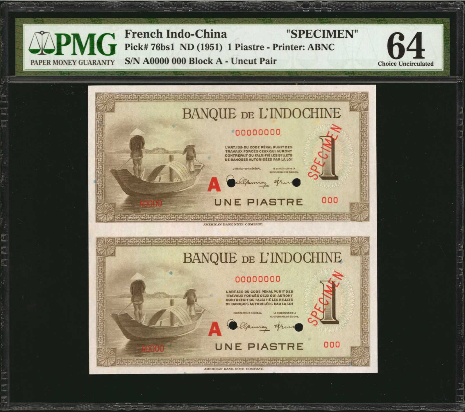 image for: French Indo-China  1 piastre(B160as2)