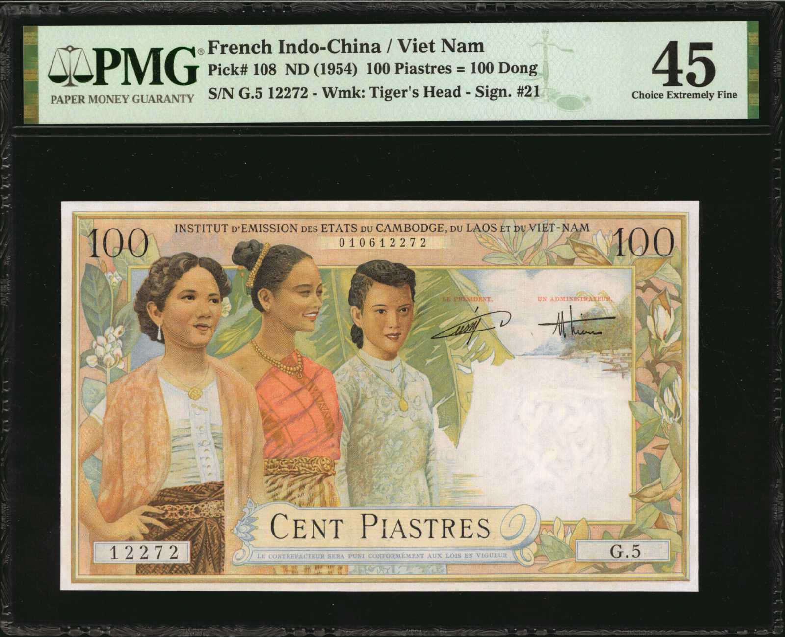 image for: French Indo-China  100 piastres(B417a)