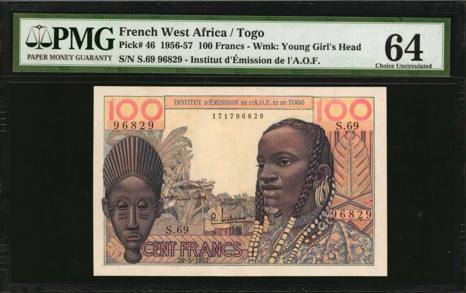 image for: French West Africa  100 francs(B303a)