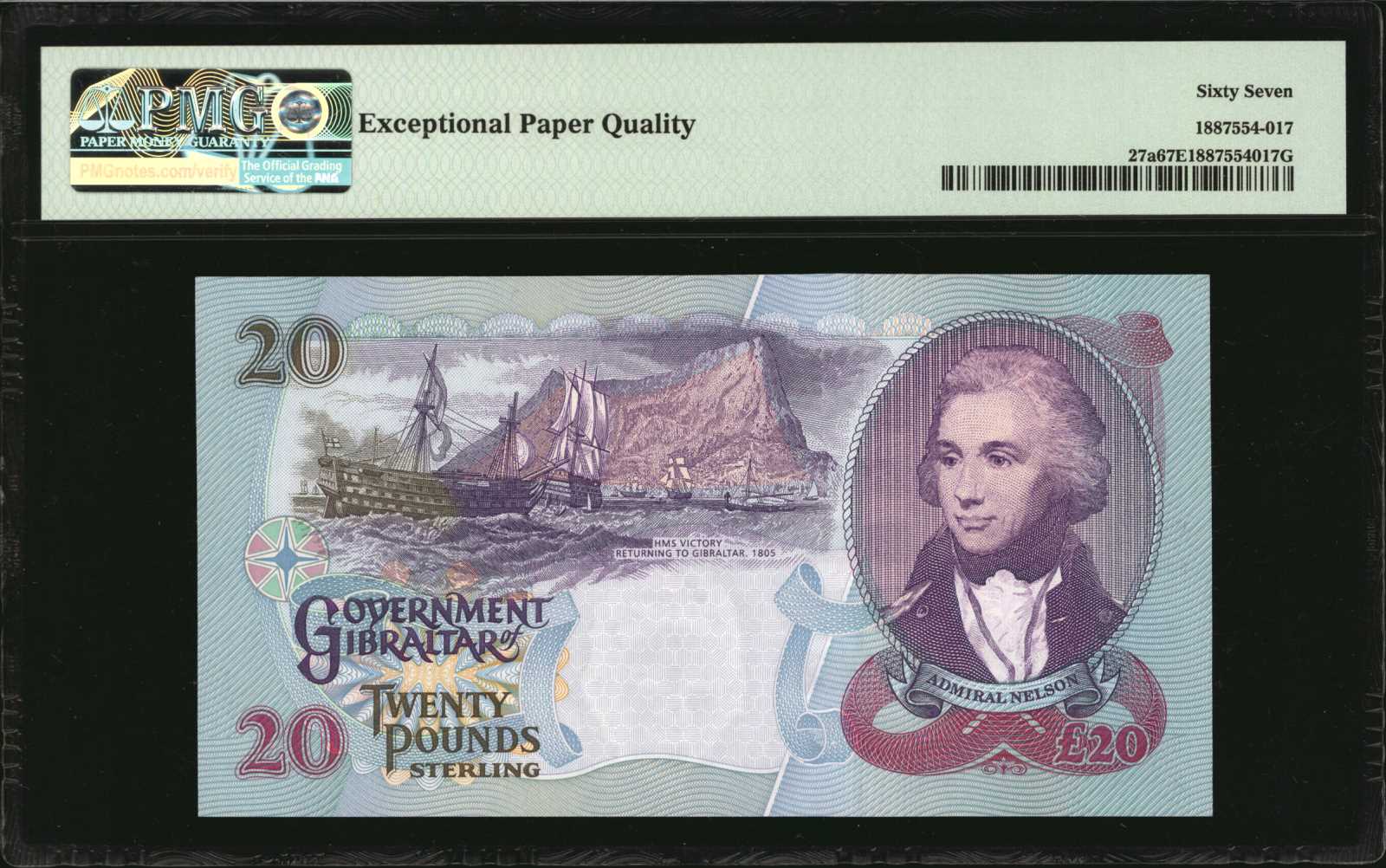 image for: Gibraltar  20 pounds (B125a)