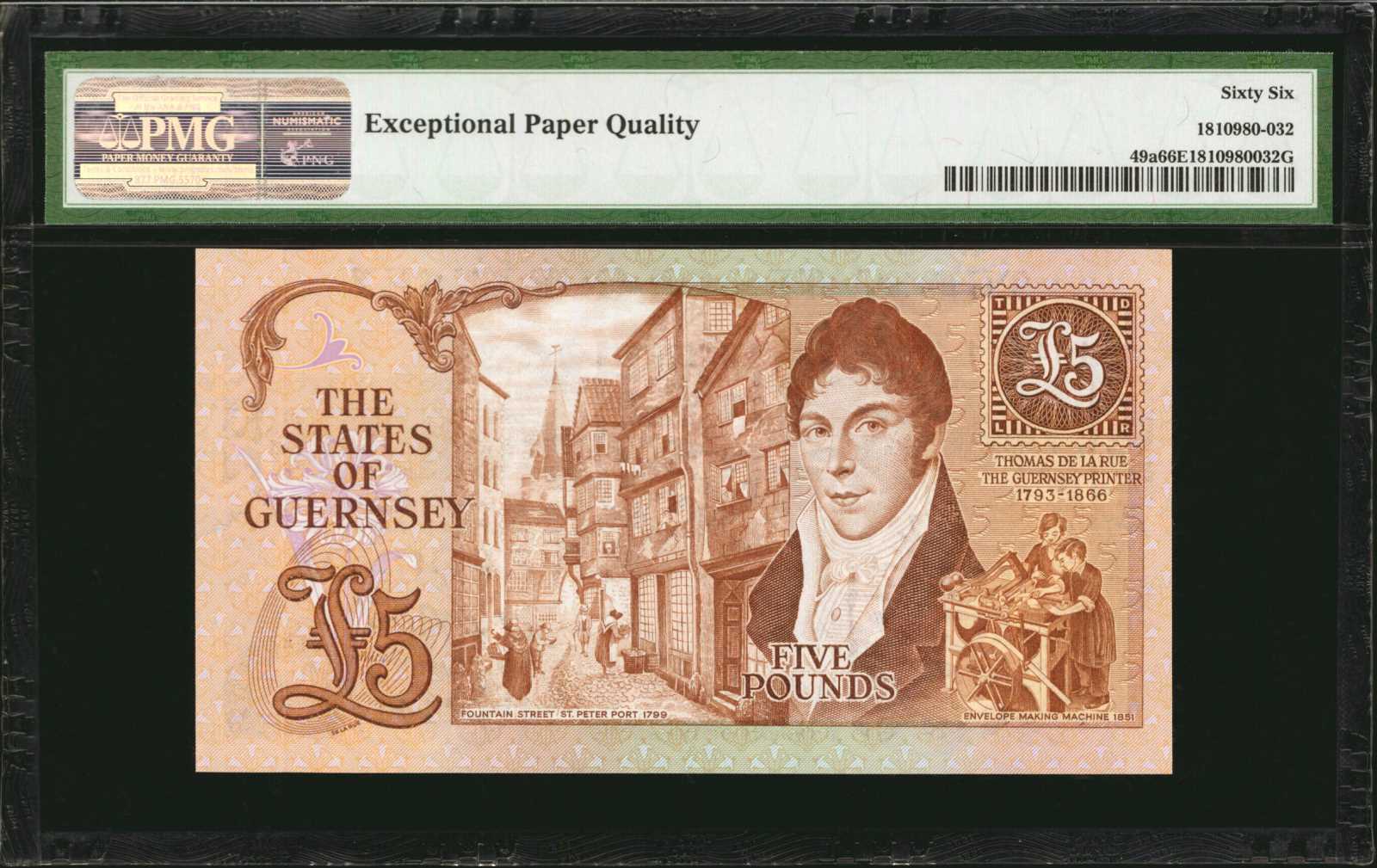 image for: Guernsey  5 pounds (B154a)