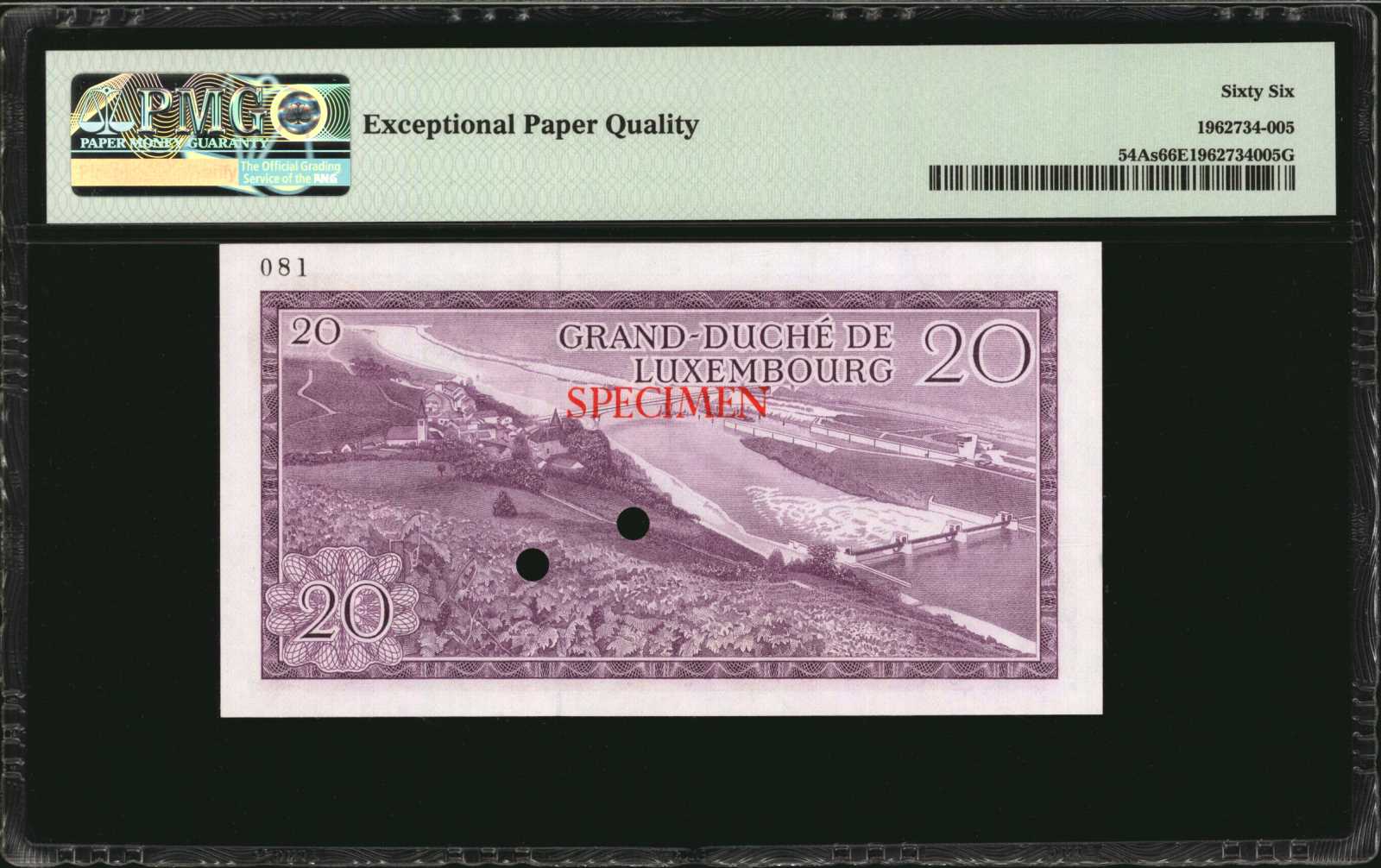 image for: Luxembourg  20 francs (B339a)