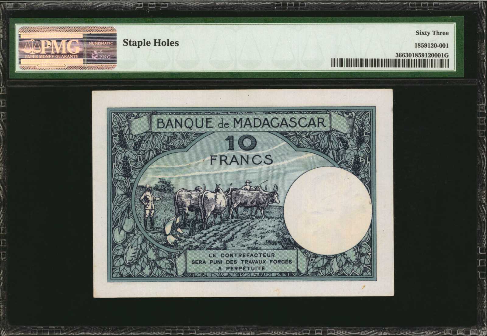 image for: Madagascar  20 francs(B204p)