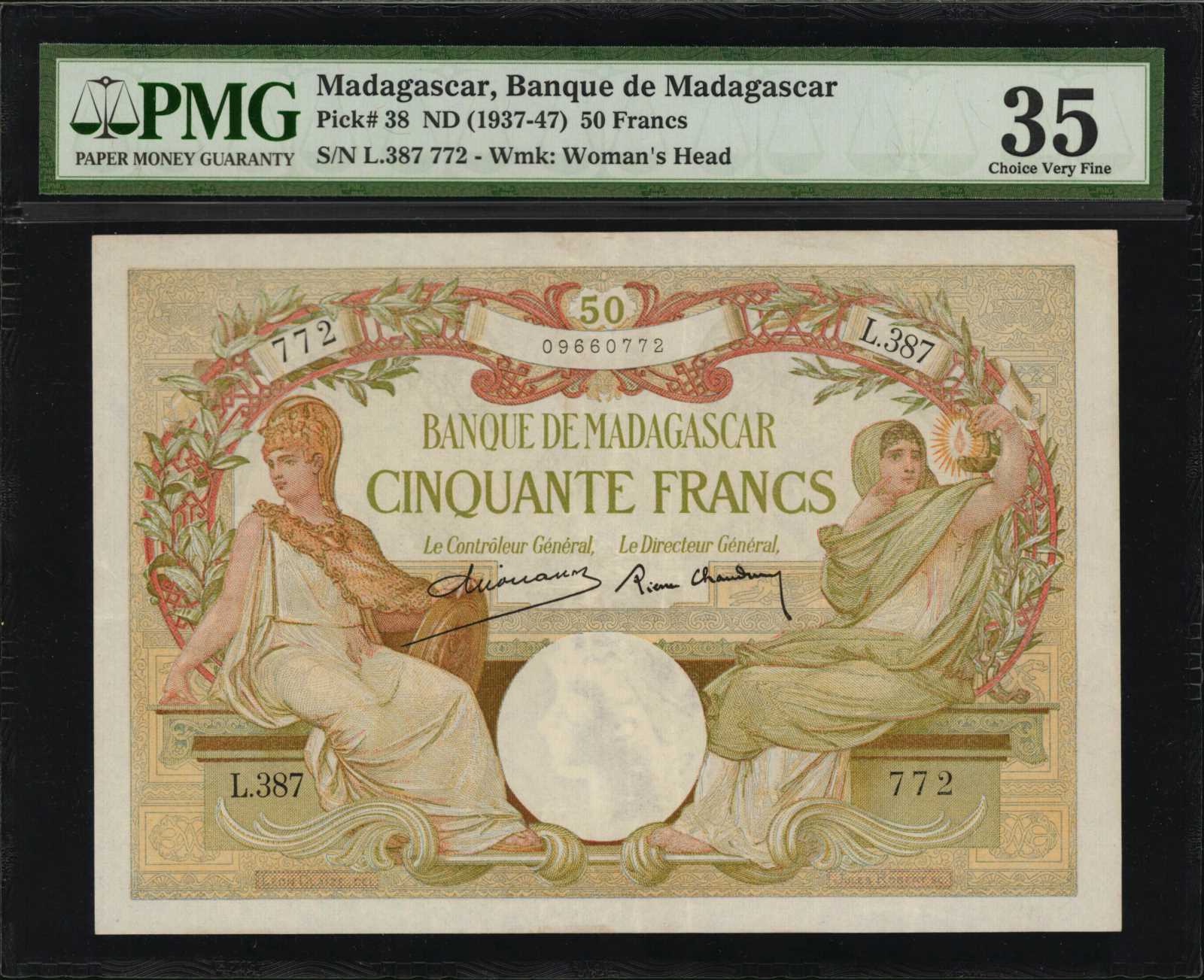 image for: Madagascar  20 francs(B204p)