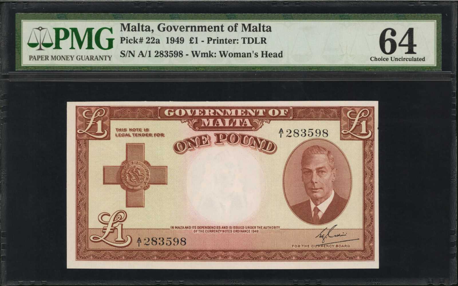 image for: Malta  1 pound (B121a)