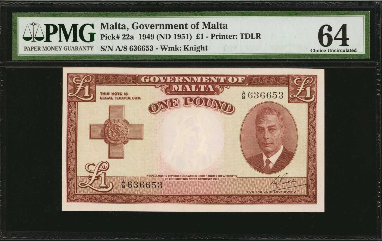 image for: Malta  1 pound (B121a)