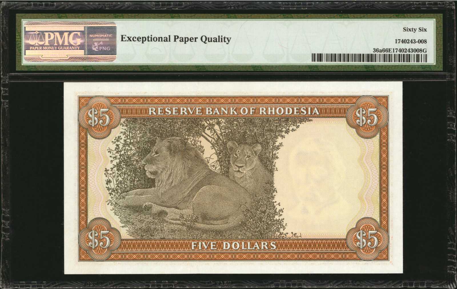 image for: Rhodesia  10 dollars(B110g)