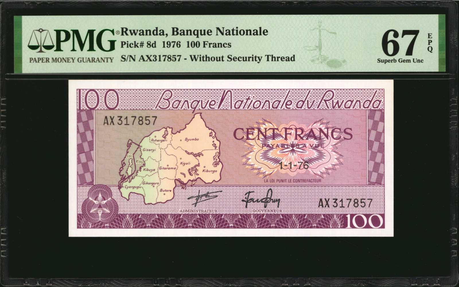 image for: Rwanda  50 francs(B107b)