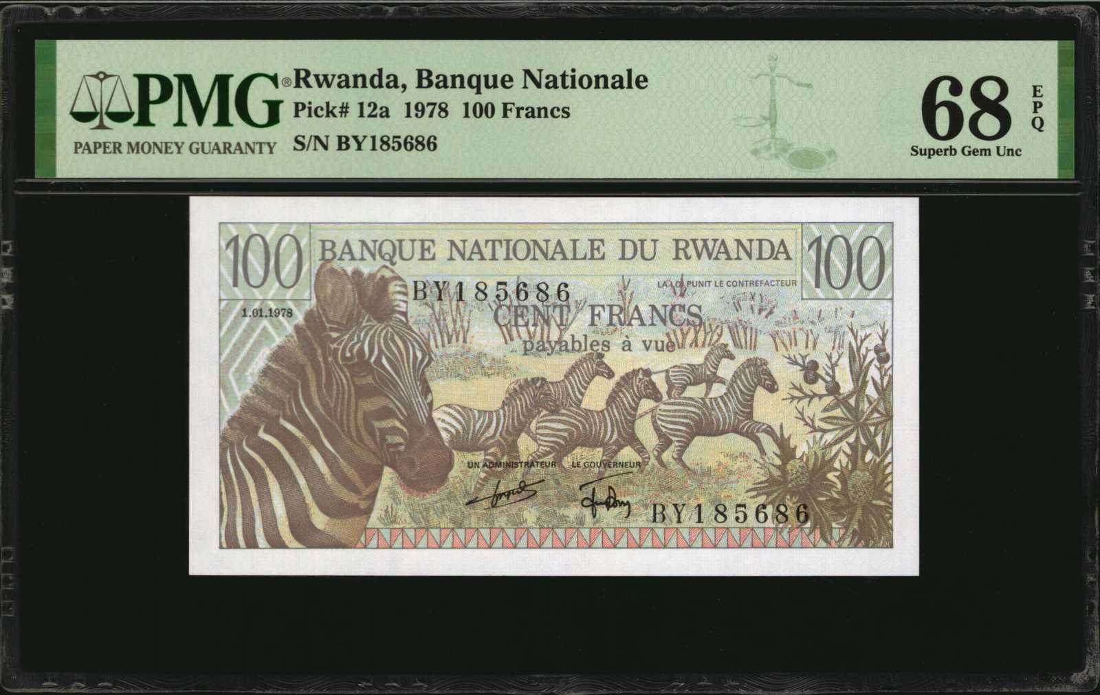 image for: Rwanda  500 francs(B117a)