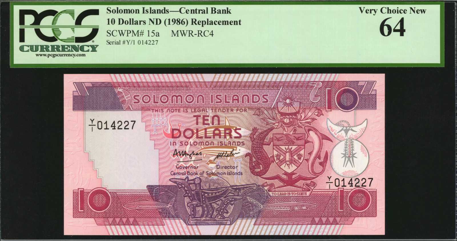 image for: Solomon Islands  10 dollars (B205az)