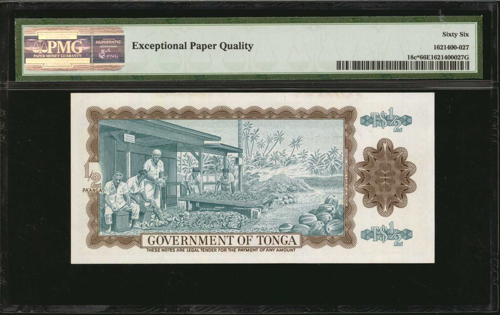 image for: Tonga  1/2 pa?anga(B118b)