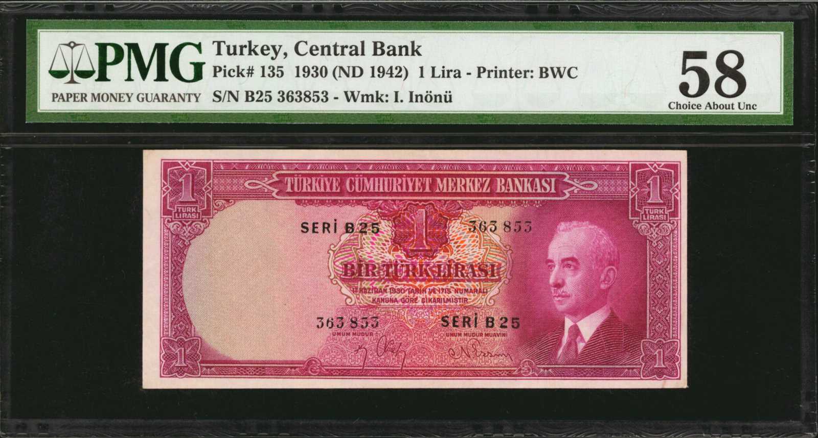 image for: Turkey  1 T?rk liras? (B212at)