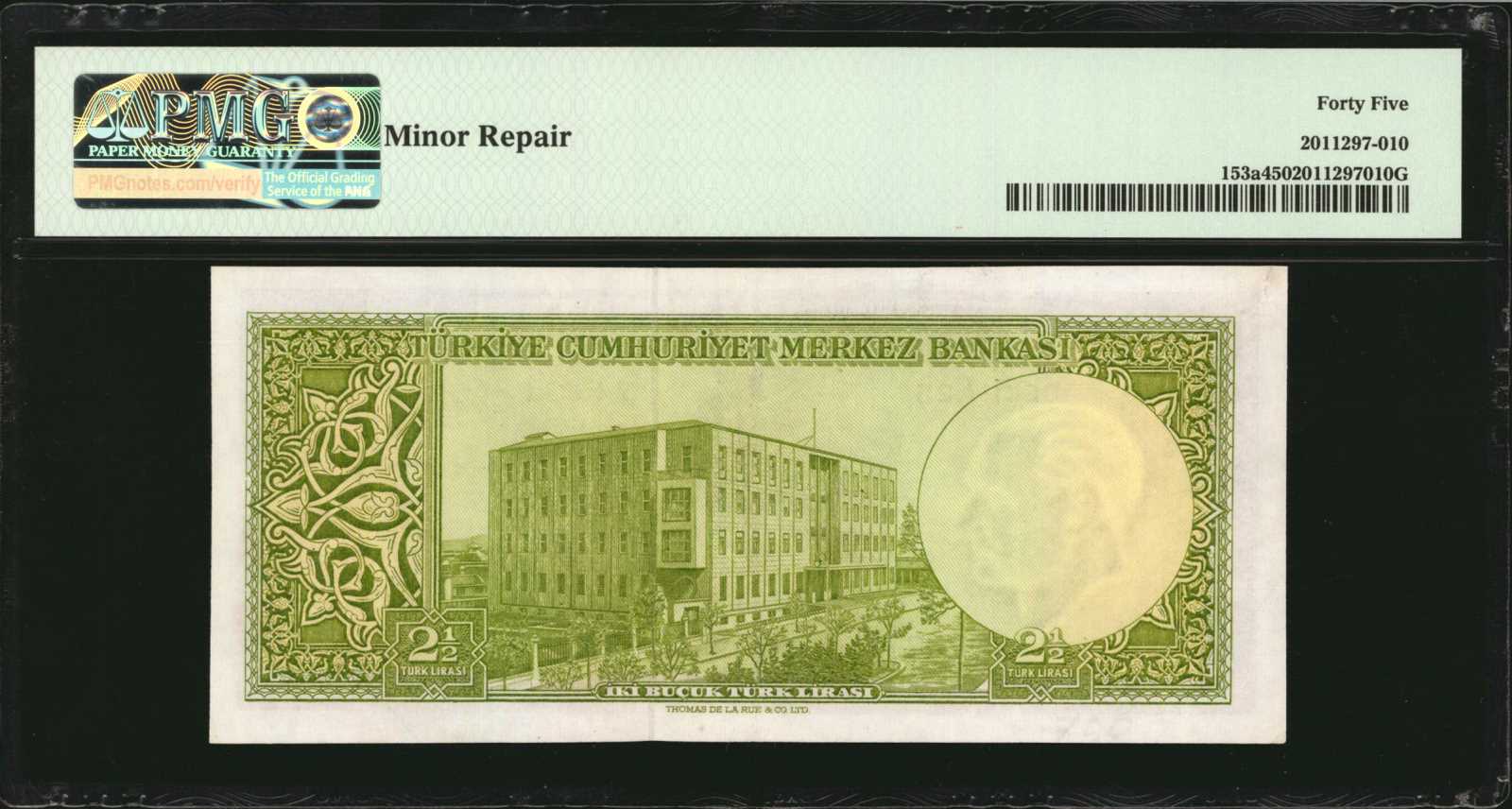 image for: Turkey  2 1/2 T?rk liras? (B234a)