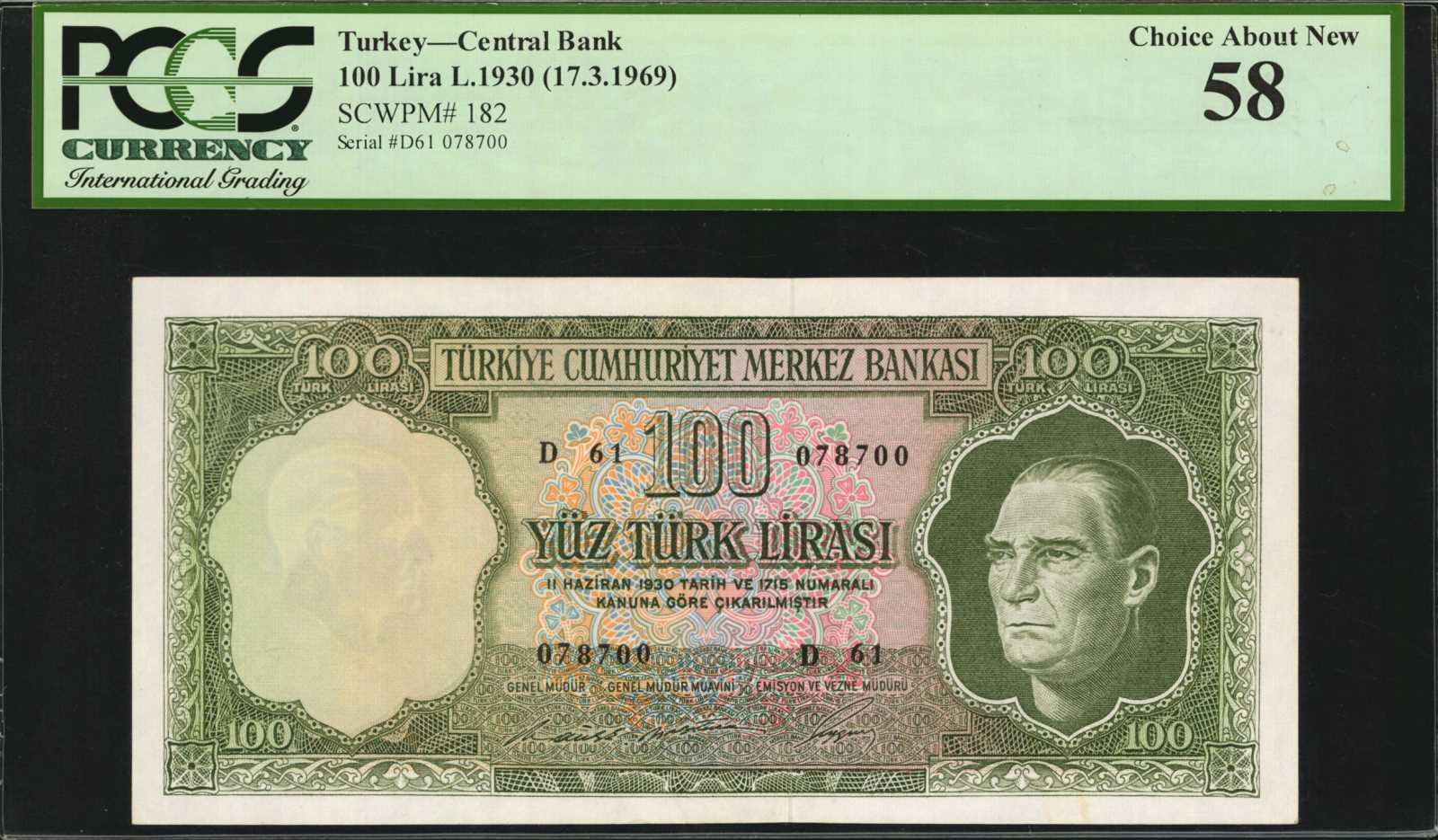 image for: Turkey  100 T?rk liras? (B259a)