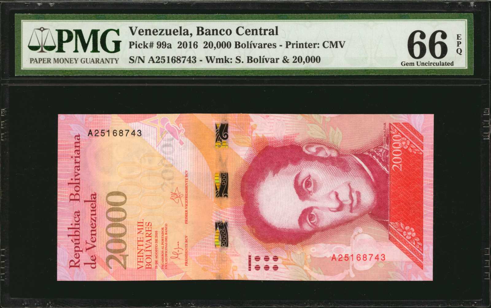 image for: Venezuela  20,000 bol?vares(B369b)