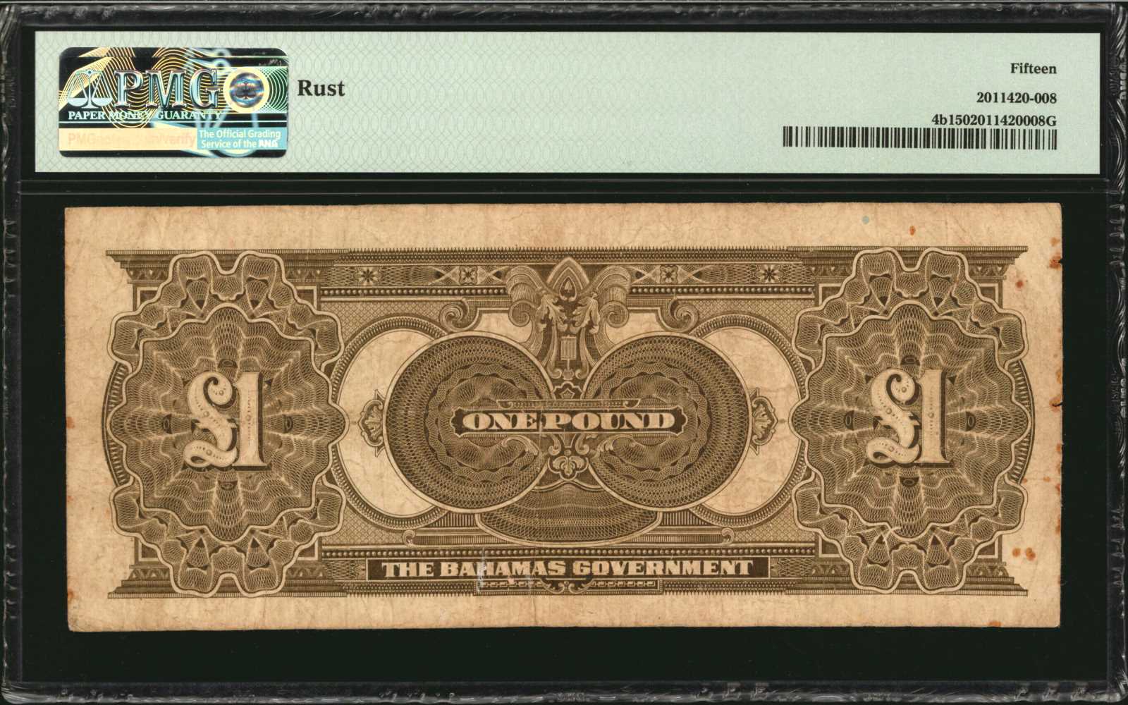 image for: Bahamas  1 pound(B104a)