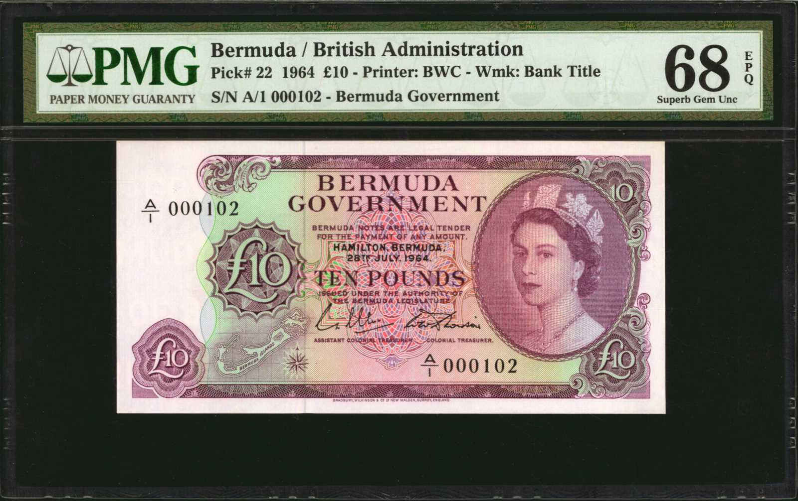 image for: Bermuda  10 pounds (B123as)