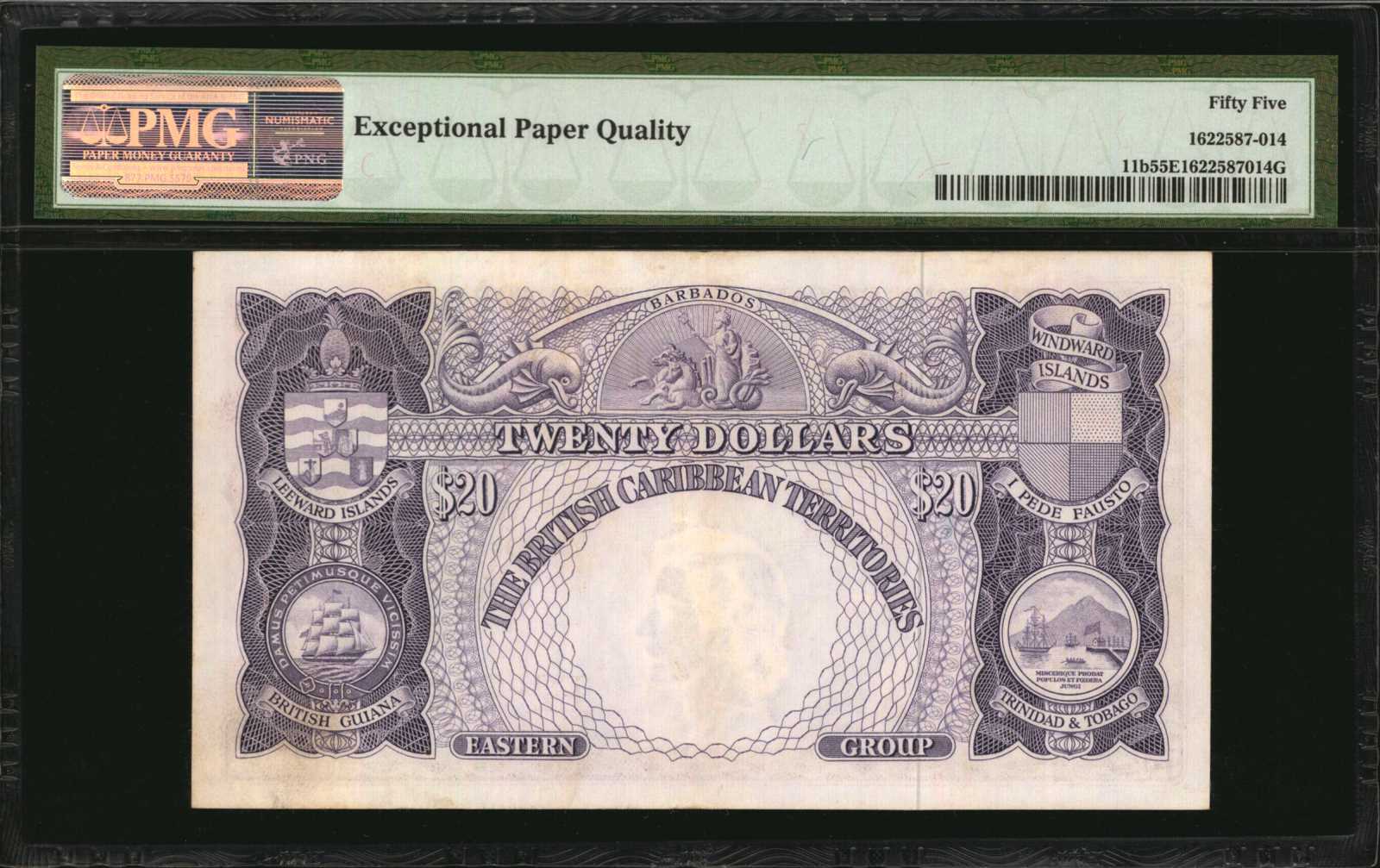 image for: British Caribbean Territories  20 dollars(B111a)
