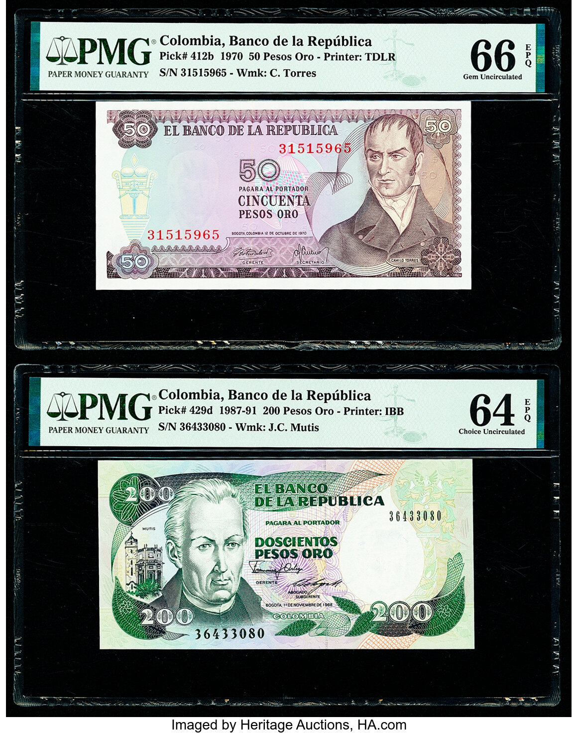 image for: Colombia  50 pesos oro(B952b)