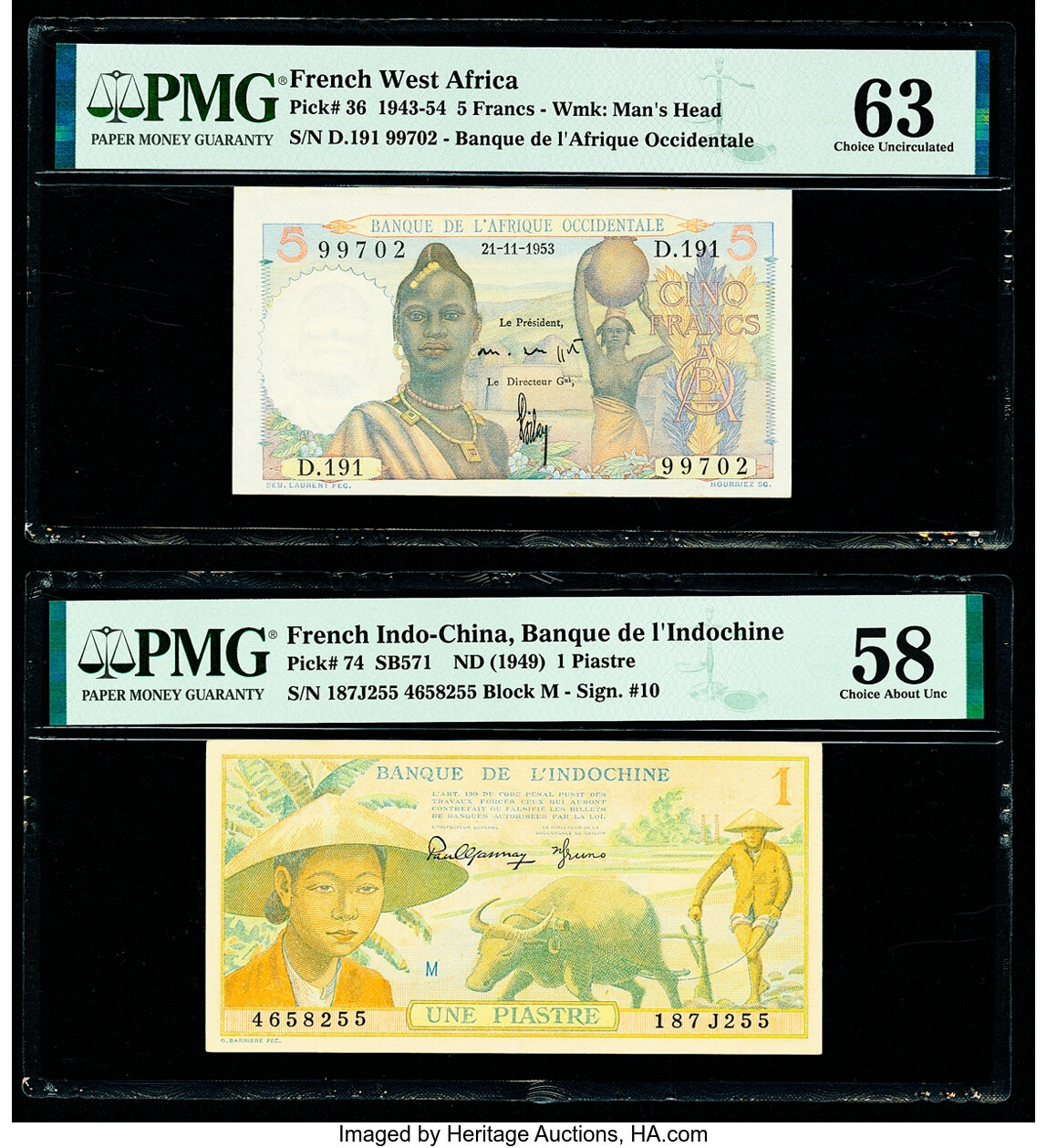 image for: French West Africa  5 francs(B120e)