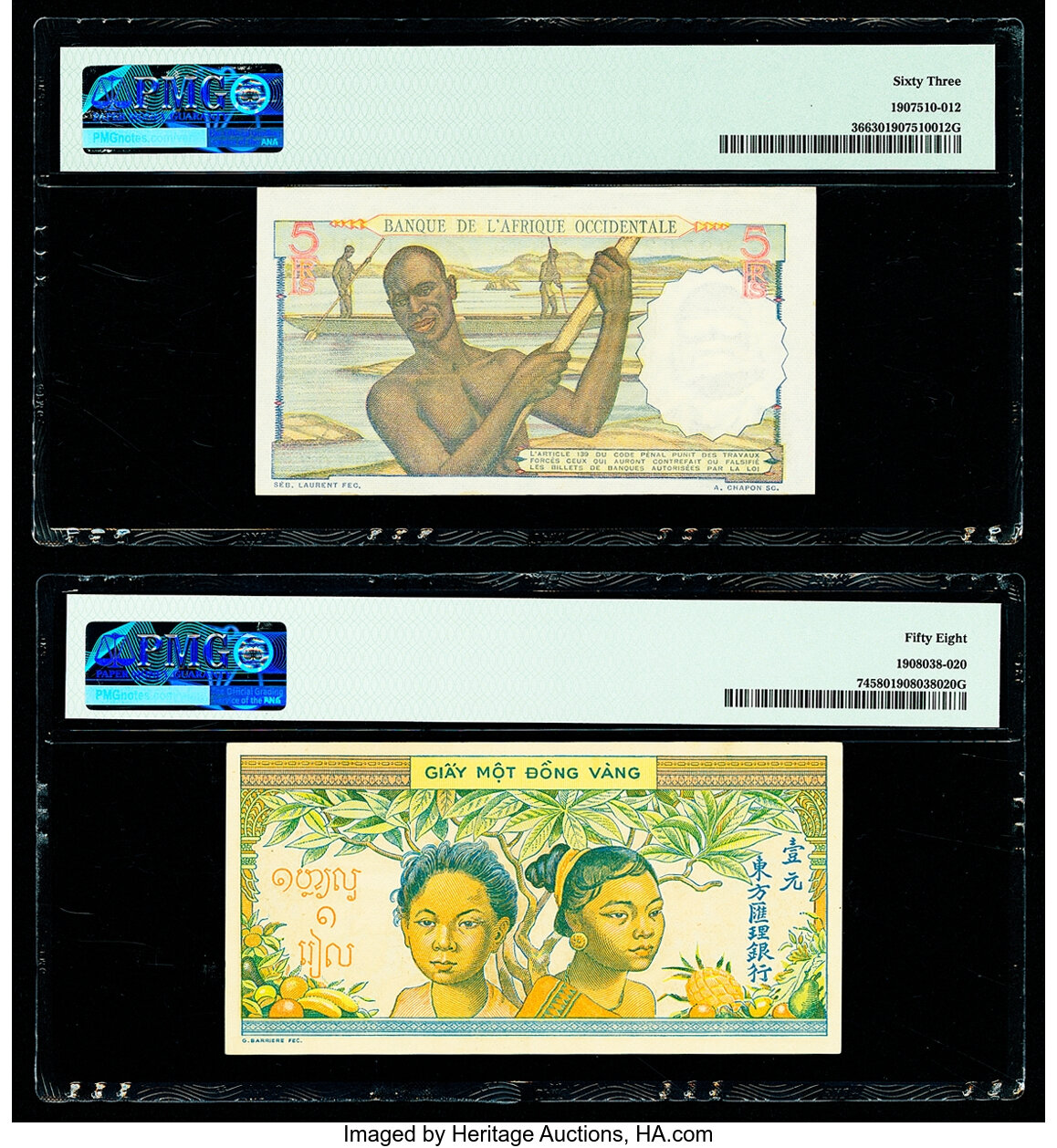 image for: French West Africa  5 francs(B120b)