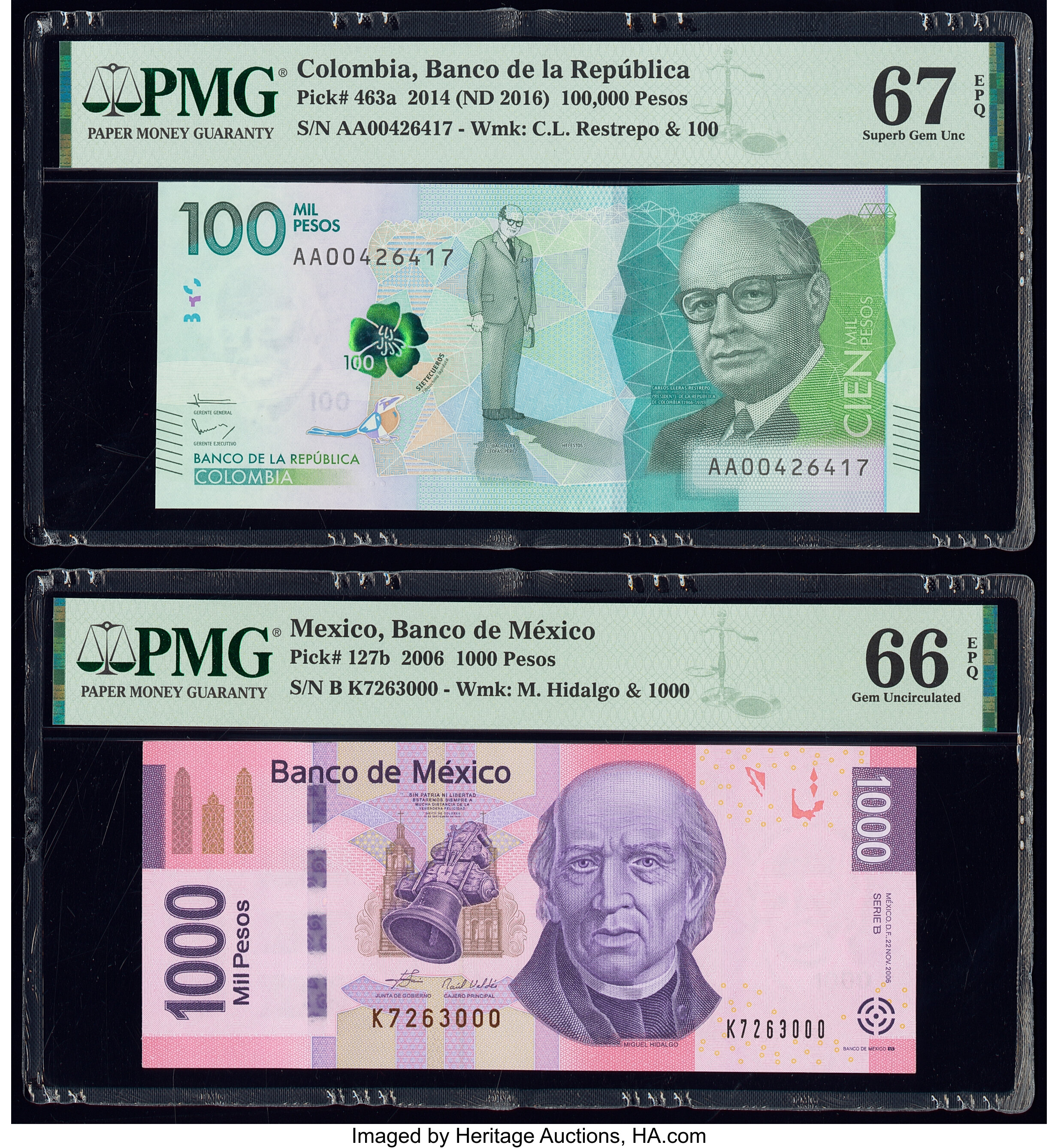 image for: Colombia  100,000 pesos (B998a)