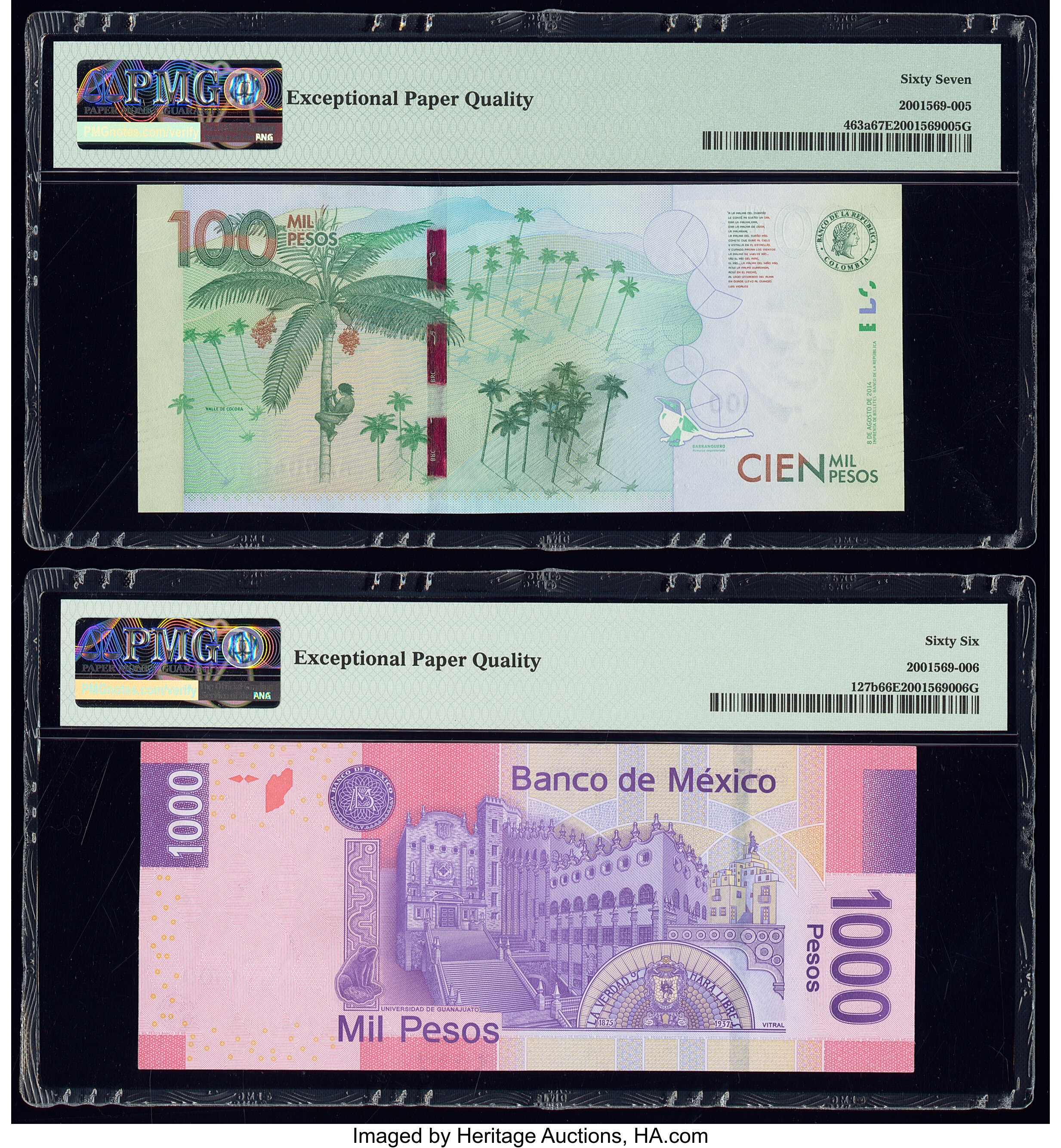 image for: Colombia  100,000 pesos (B998b)