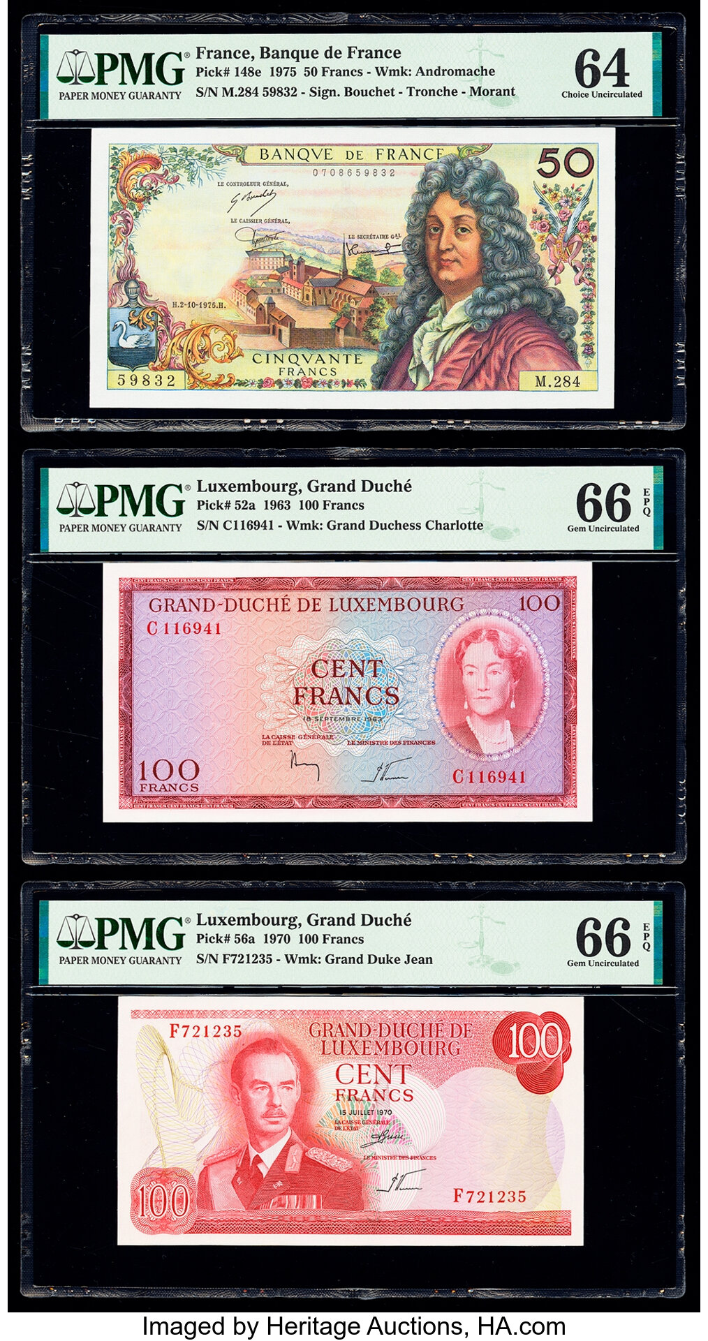 image for: Luxembourg  100 francs (B341a)