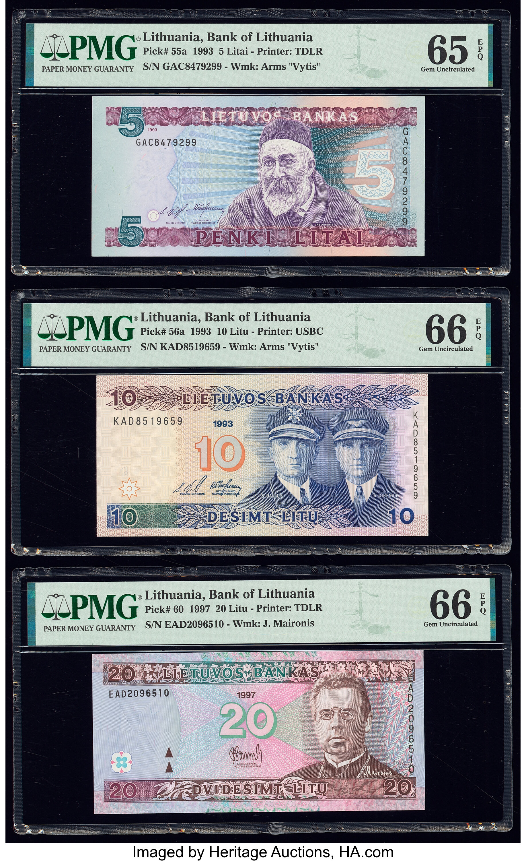 image for: Lithuania  5 litai (B166a)