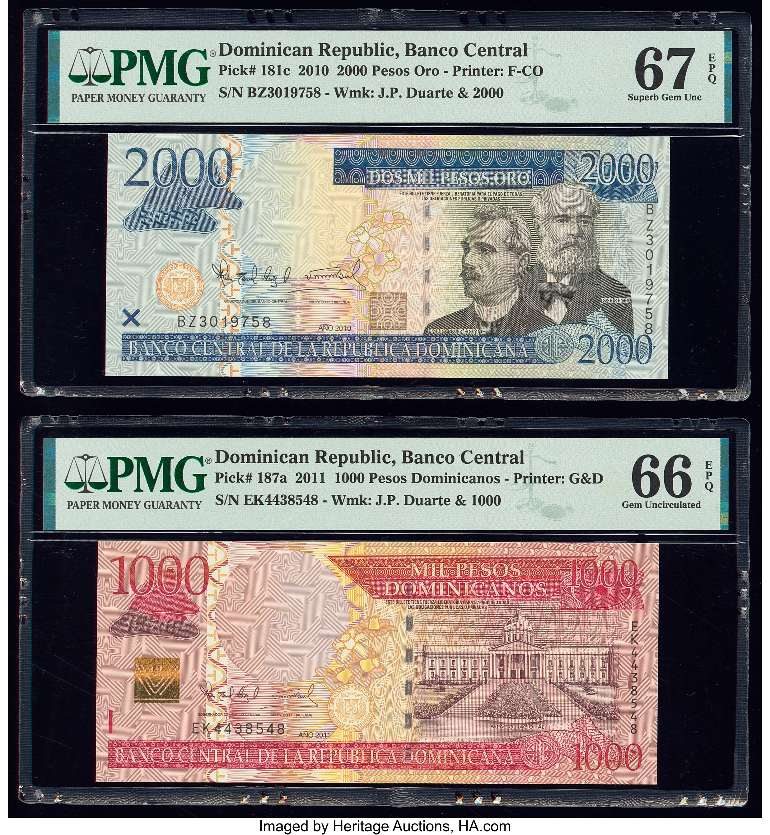 image for: Dominican Republic  2,000 pesos oro(B708a)