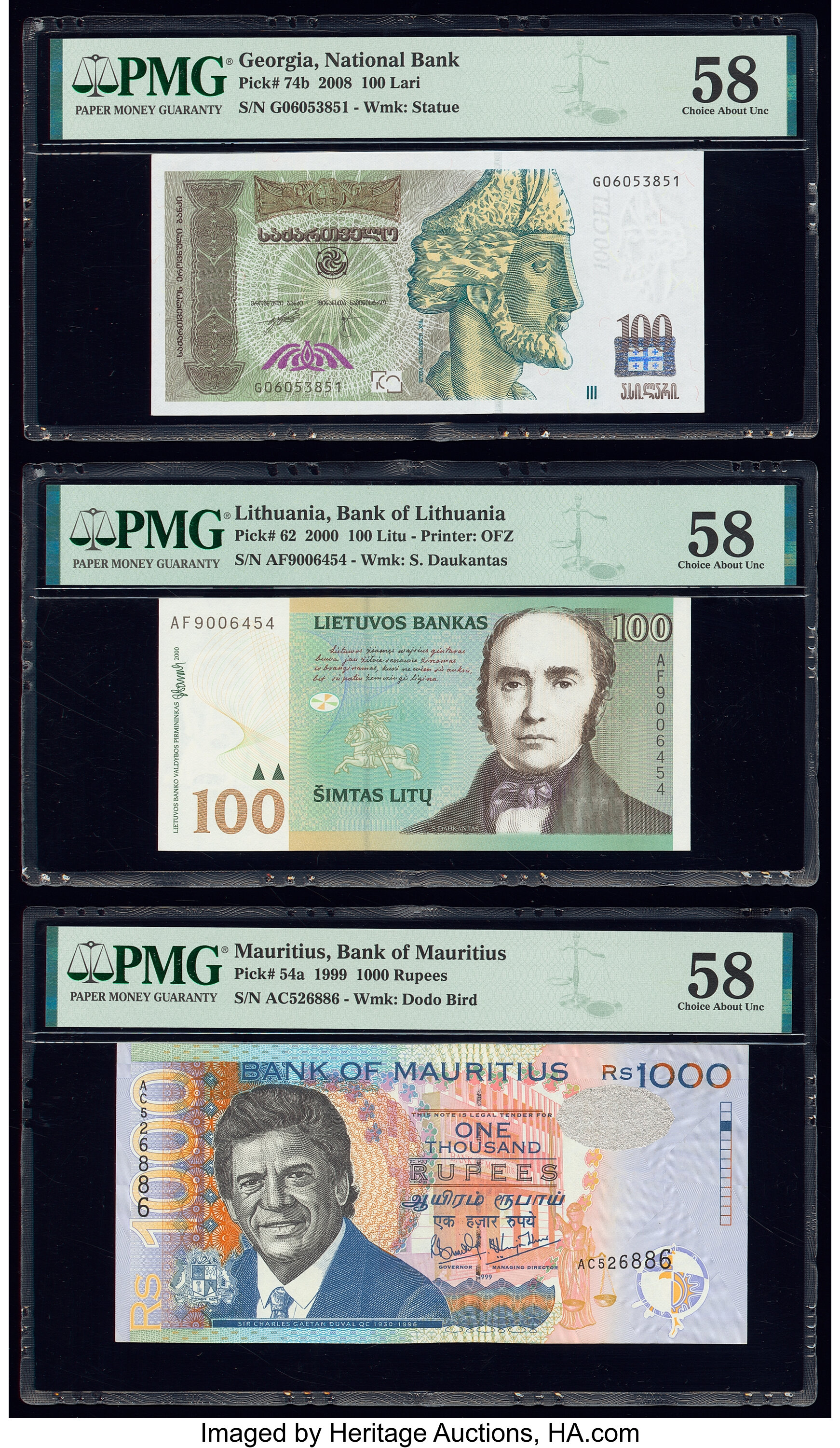 image for: Mauritius  1,000 rupees (B425a)