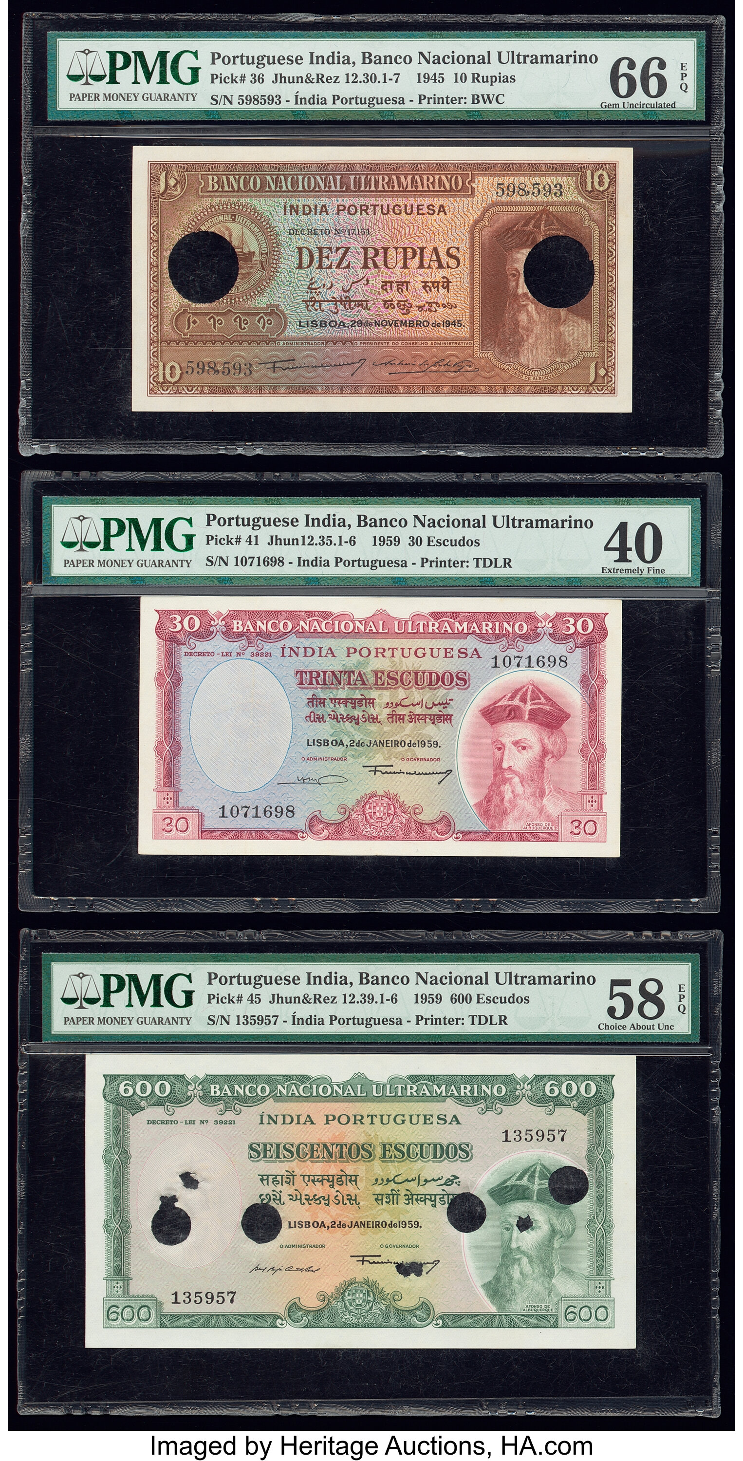 image for: Portuguese India  10 rupias(B325t)
