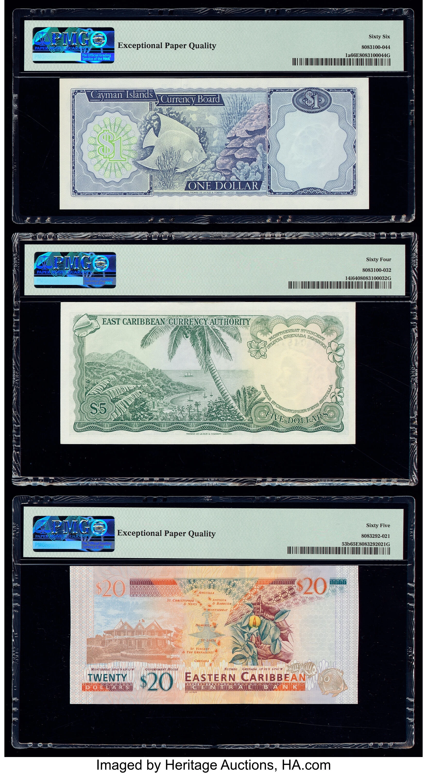 Cayman Islands #33d 1 Dollar 50 Dollars, Pages World Paper Money