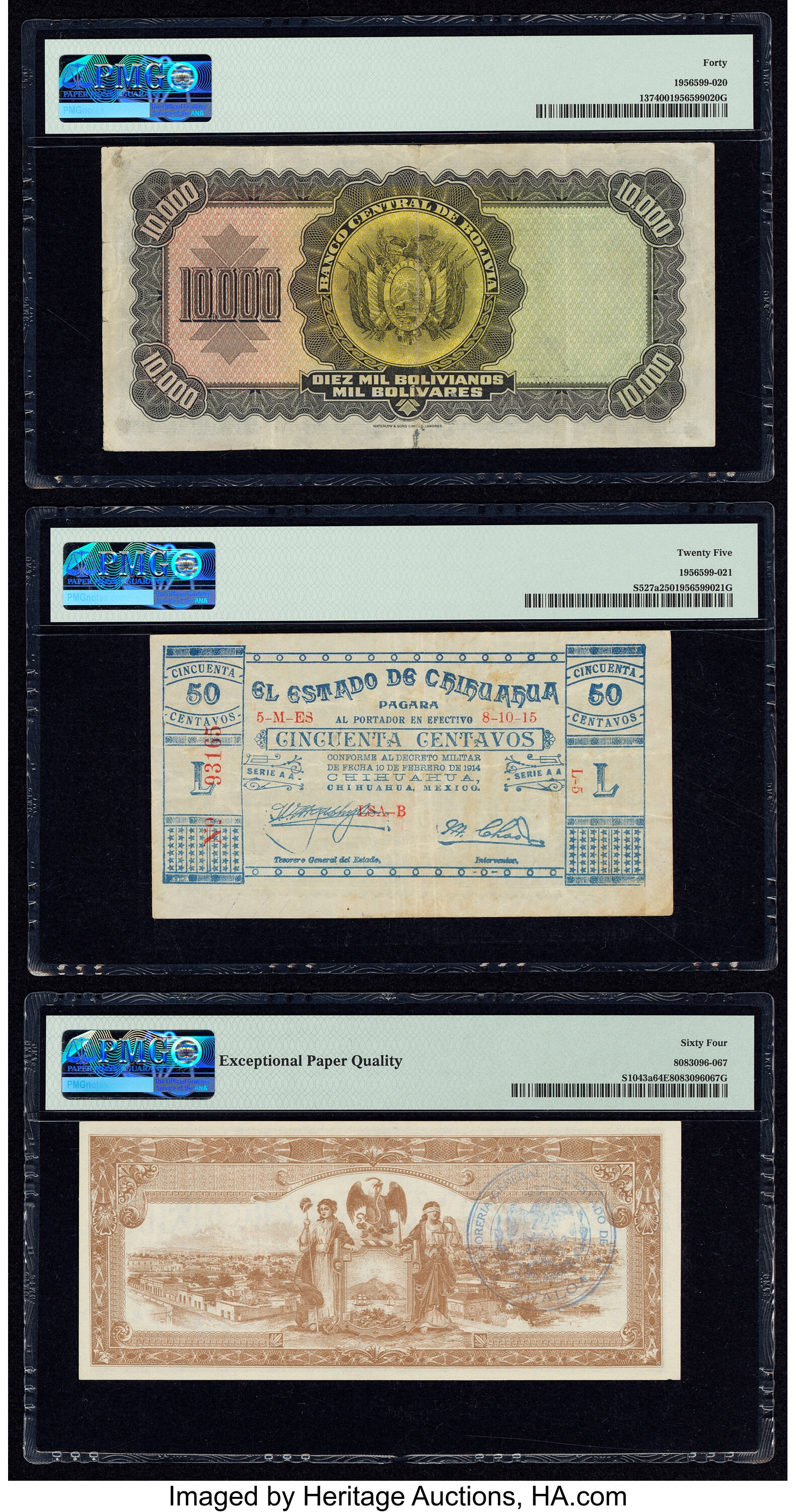 image for: Bolivia  10,000 bolivianos = 1,000 bol?vares(B326f)