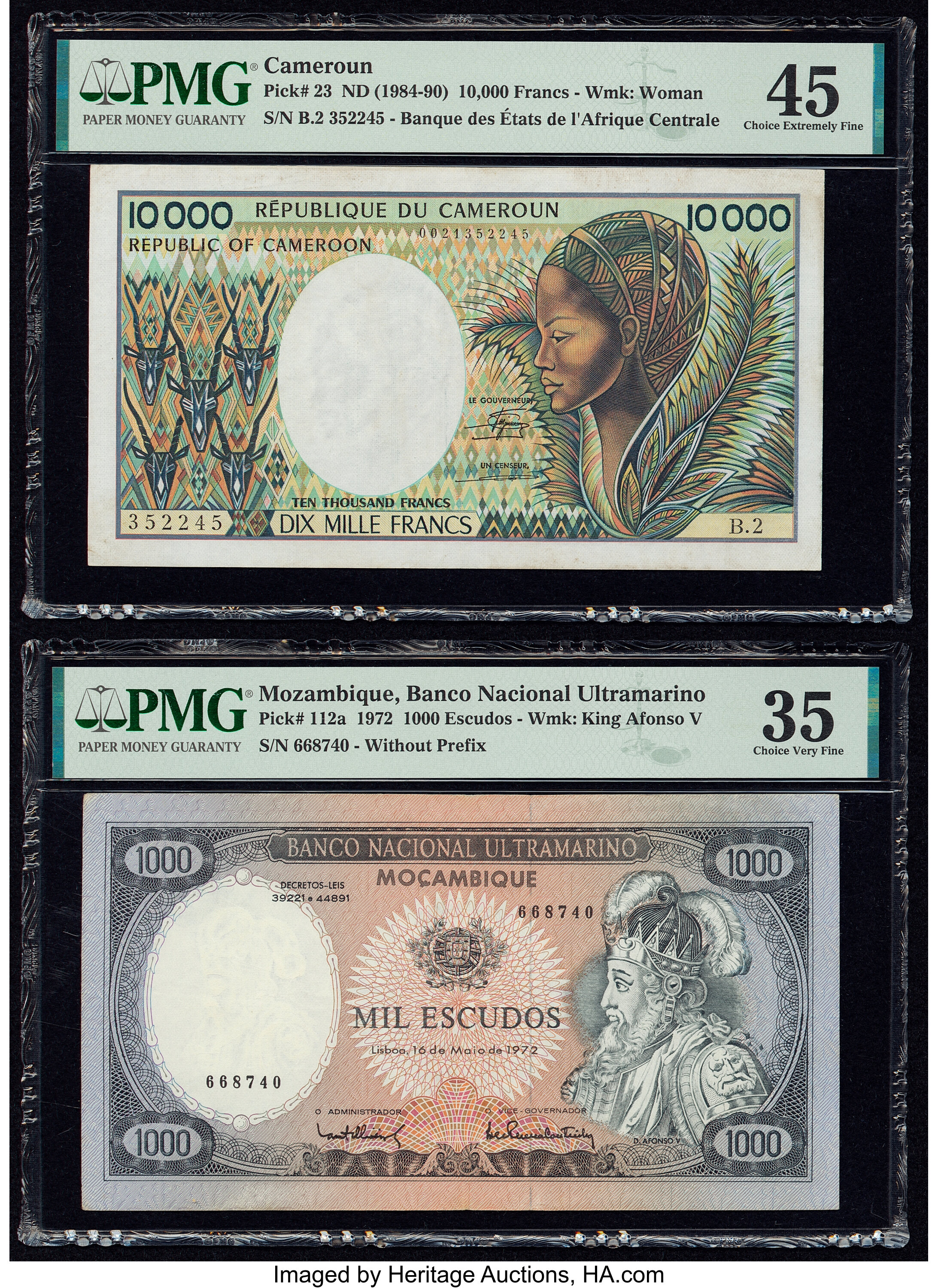 image for: Cameroon  10,000 francs(B409b)