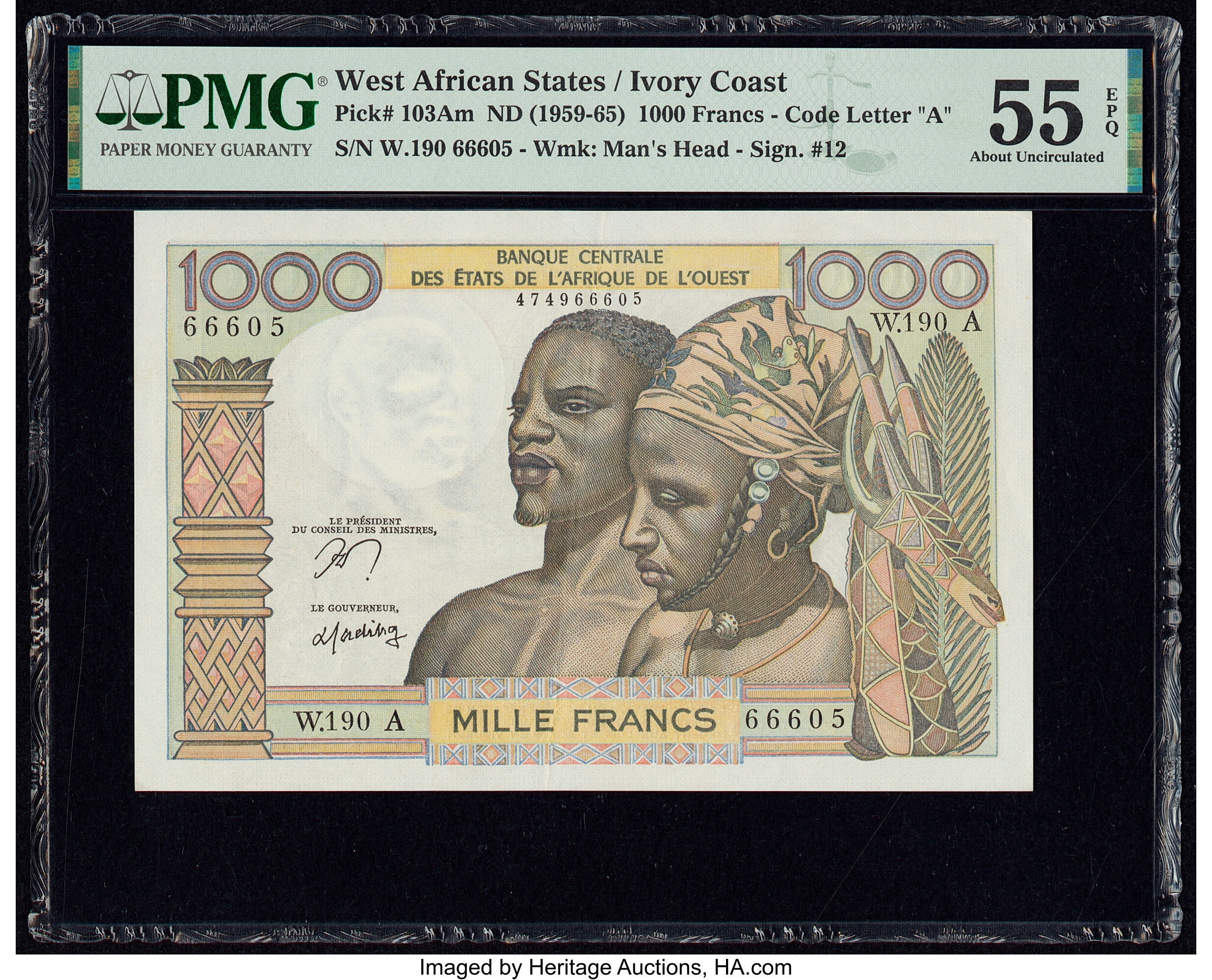 image for: Cameroon  10,000 francs(B409b)