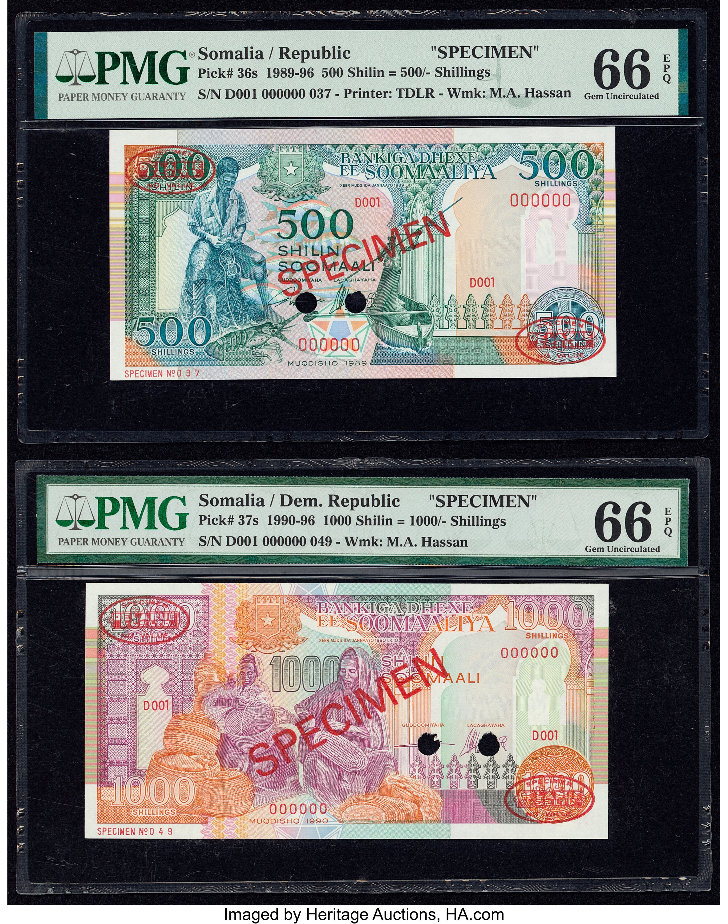 image for: Somalia  500 shillings (B311a)