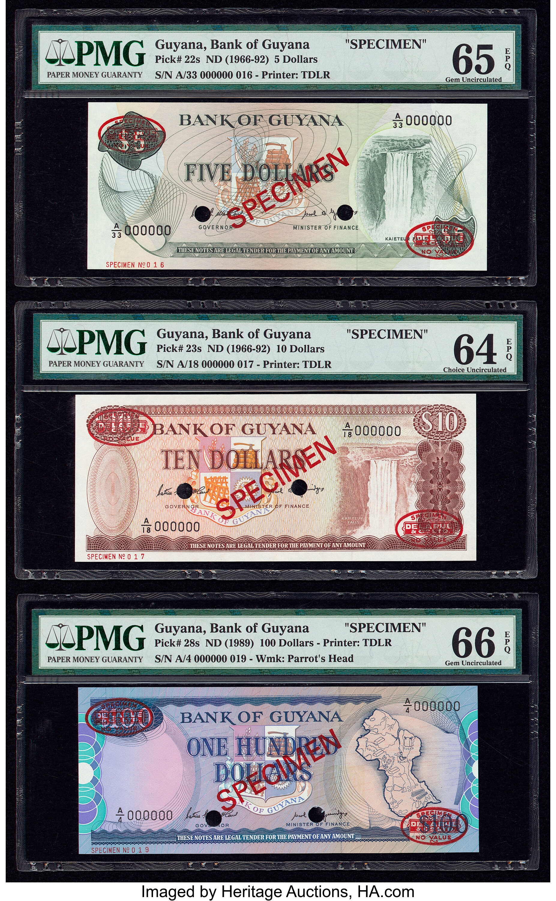 image for: Guyana  100 dollars (B106b)